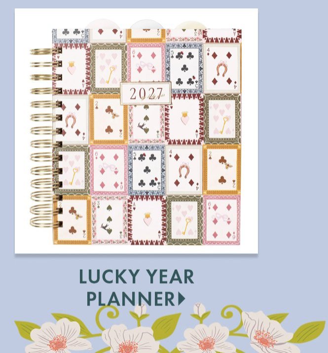 2026-2027 Lucky Year Weekly Desk Planner