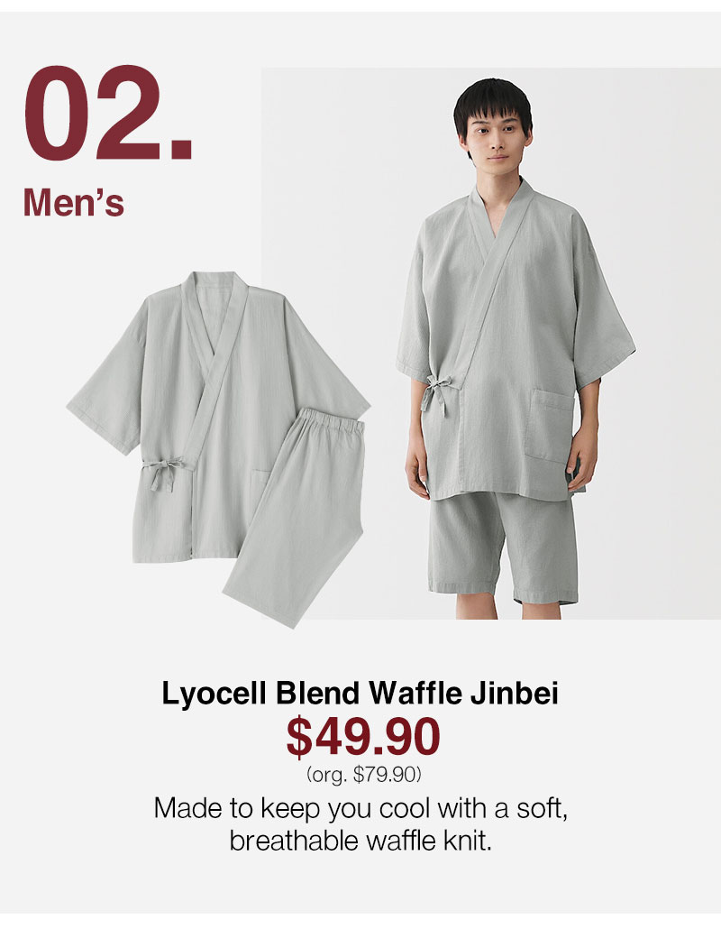 Shop Lyocell Blend Waffle Jinbei