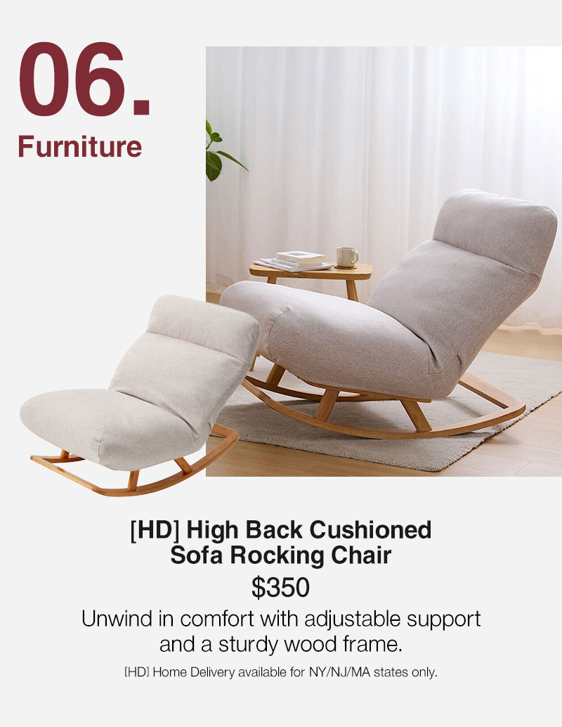 Shop High Back Cushioned Sofa Rocking Chair (HD)