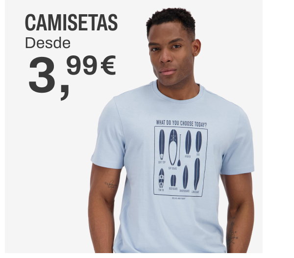 Camisetas desde 3,99€