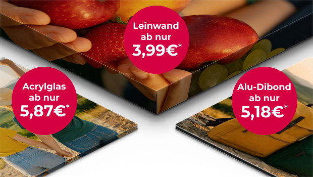 Deine Bilder als Wandschmuck für jeden Geschmack & jedes Budget