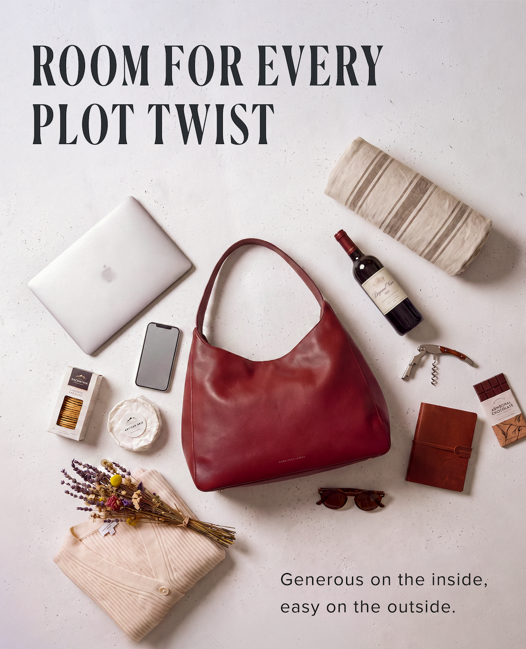 Generous on the inside. Easy on the outside.