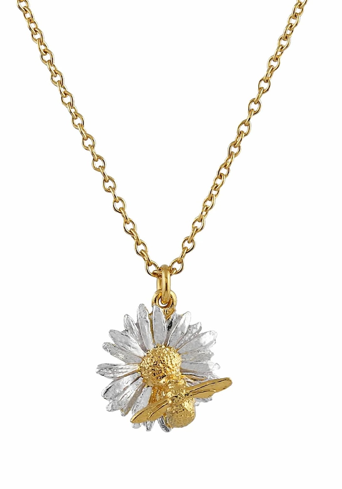 Daisy Necklace with Teeny Weeny Bee