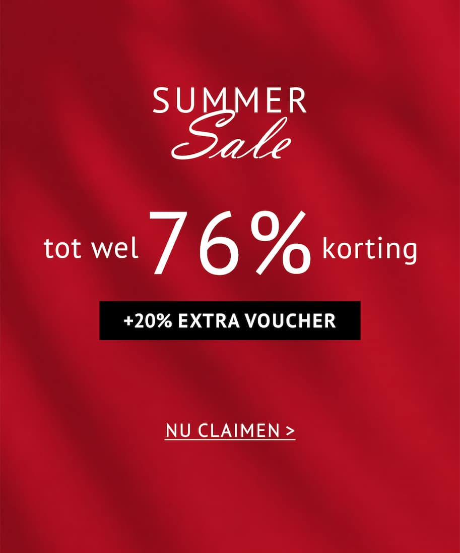 Summer Sale tot -76% + 20% extra kortingsbon