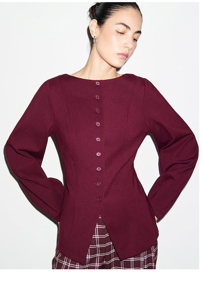 BONNIE PONTE WAISTED BLAZER