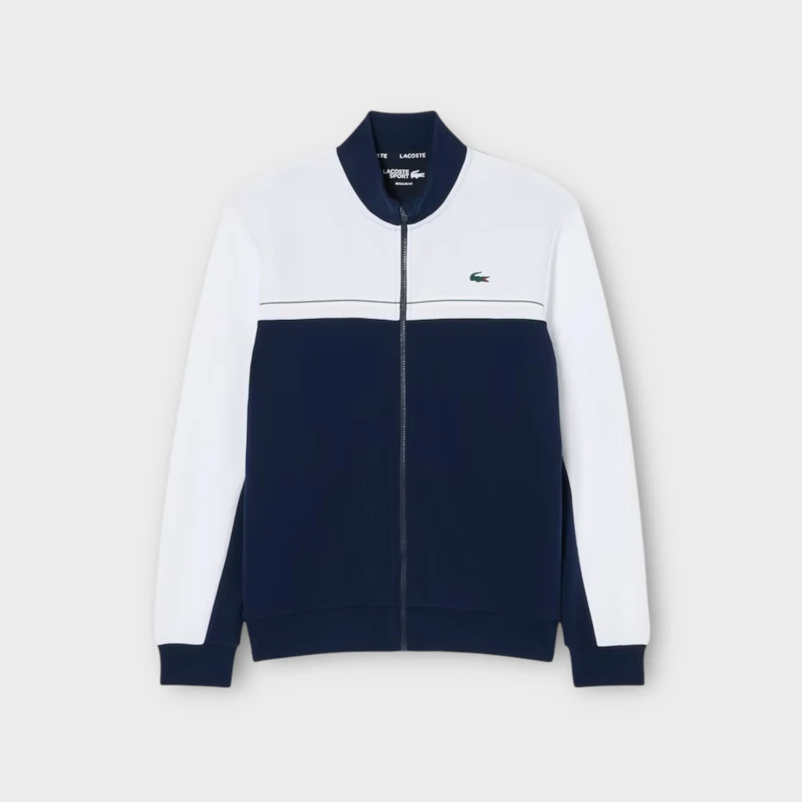 Image of Lacoste Sport Zipped Colour-Block Sweatshirt