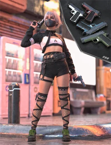 KuJ Pistol Tactical Poses for Genesis 9