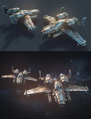 Polish Scifi Fighter Jet 02