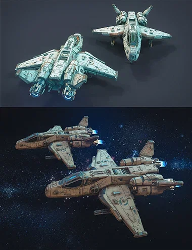 Polish Scifi Fighter Jet 03