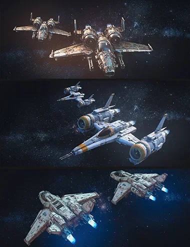 Polish Scifi Fighter Jet Bundle