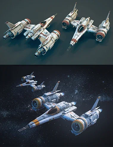 Polish Scifi Fighter Jet 01