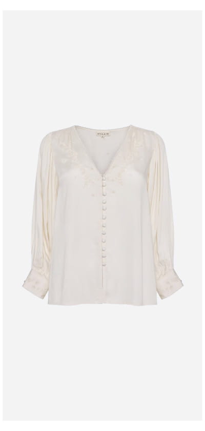 Cleo Blouse In Buttermilk