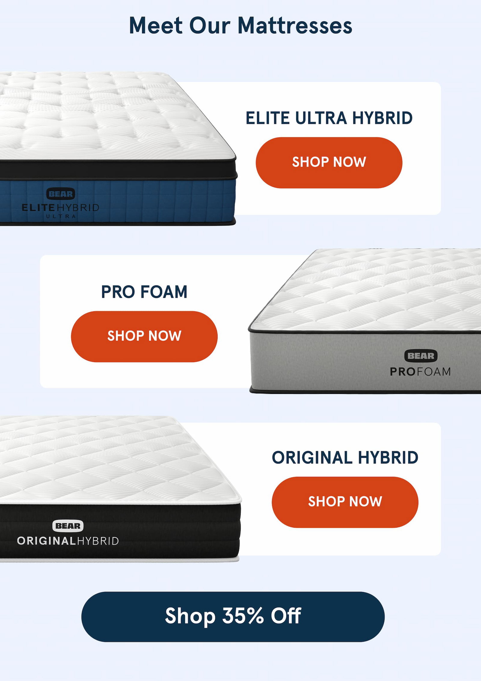 Meet Our Mattresses 