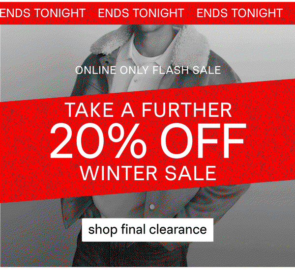 Take A Further 20% Off Winter Sale