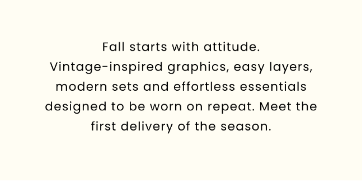Fall starts with attitude.