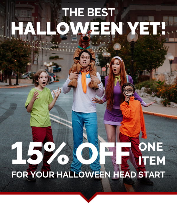 The Best Halloween Yet!  15% OFF one item for your Halloween head start