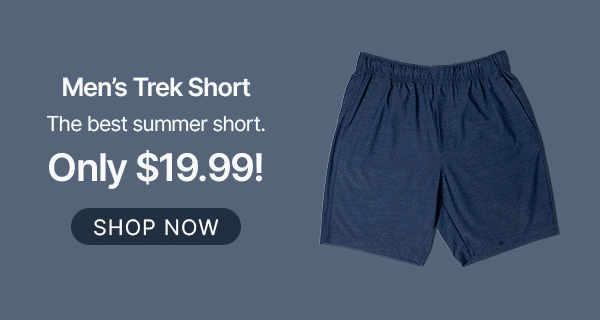 shop men's trek short for only $19.99!