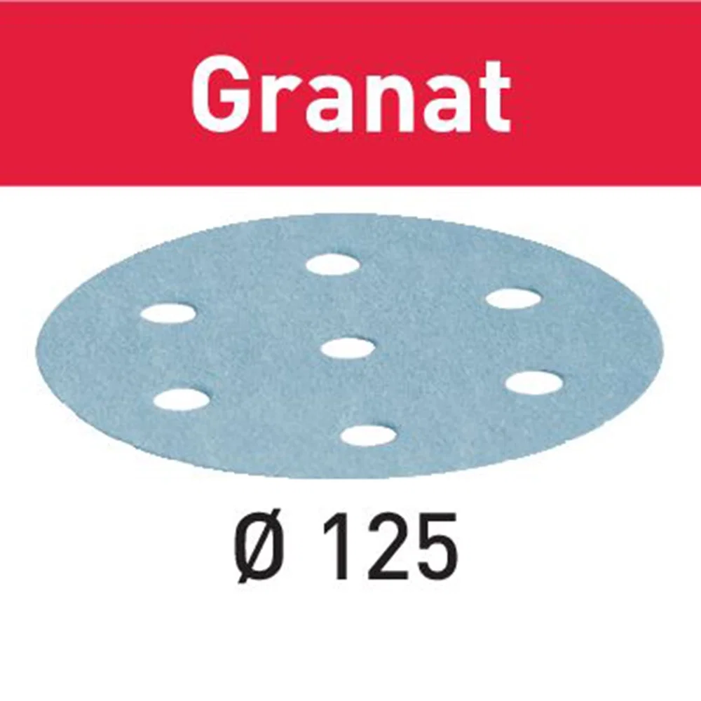 40-Grit 5'' Festool Granat D125 Abrasive Discs, 10-Pack (497145)