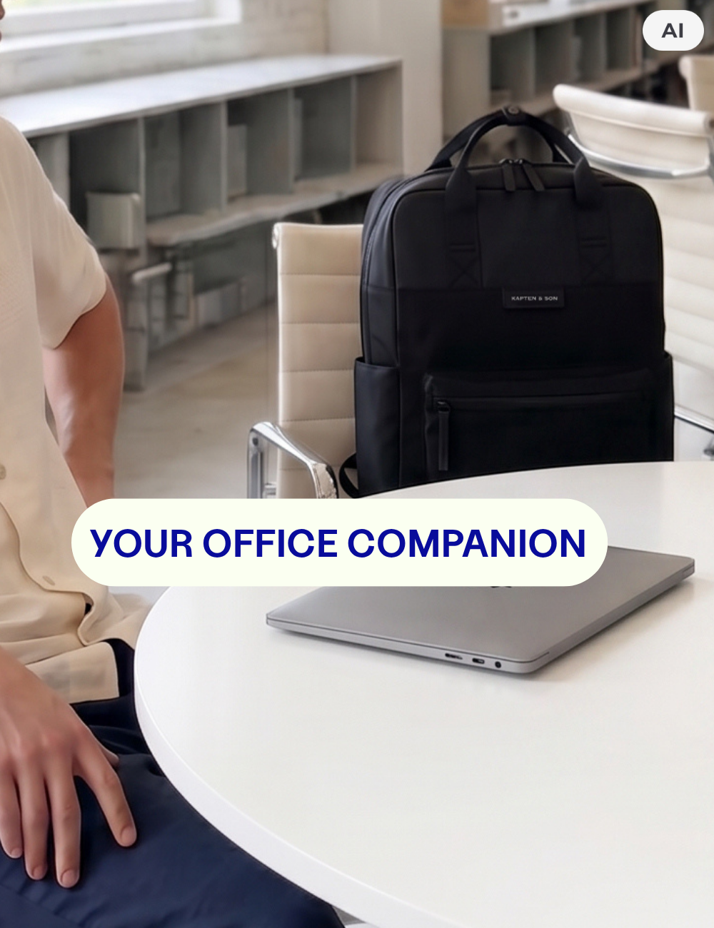Your office companion: Bergen Pro All Black - AI