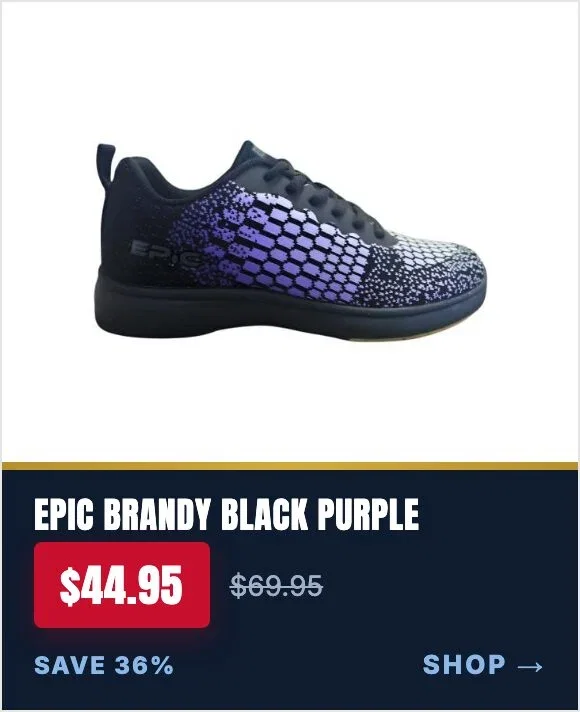 Epic Women's Brandy Knit Black Purple right hand bowling shoes