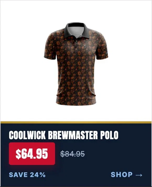 CoolWick Brewmaster Everyday Button Polo