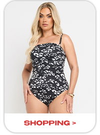 YOURS Maillot de bain à armatures noir imprimé léopard de qualité supérieure