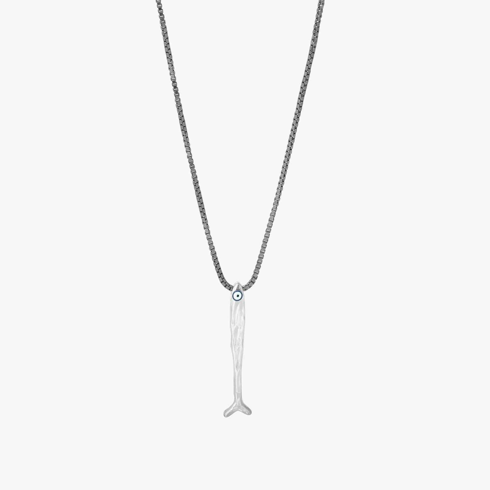 Image of Feng Shui Fish Necklace In Sterling Silver
