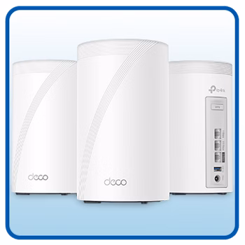 TP-Link Deco 7 Pro BE13000 Tri-Band Wi-Fi 7 Whole Home Mesh Router System, 3-Pack