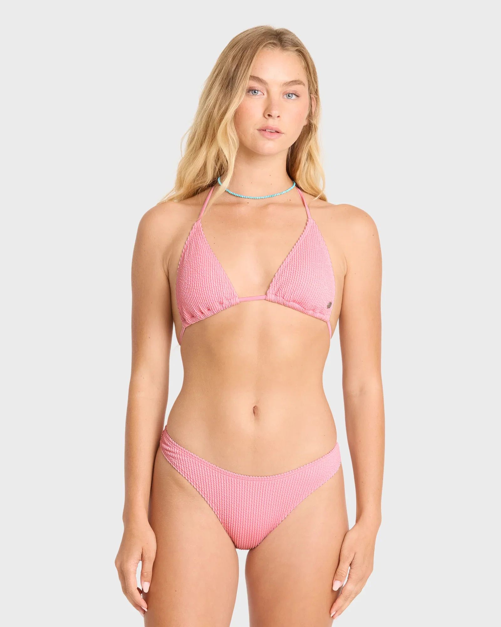 Image of Summer High Remi Triangle Bikini Top - Pink Sand