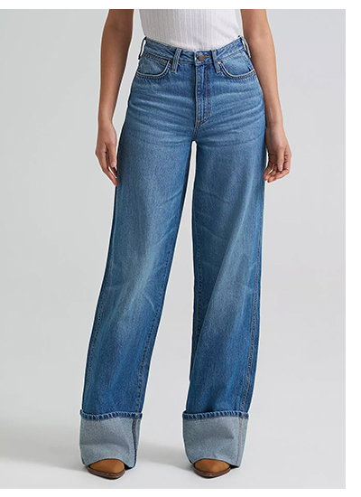 Women's Wrangler Retro® Bailey High Rise Wide Leg Cuffed Jean