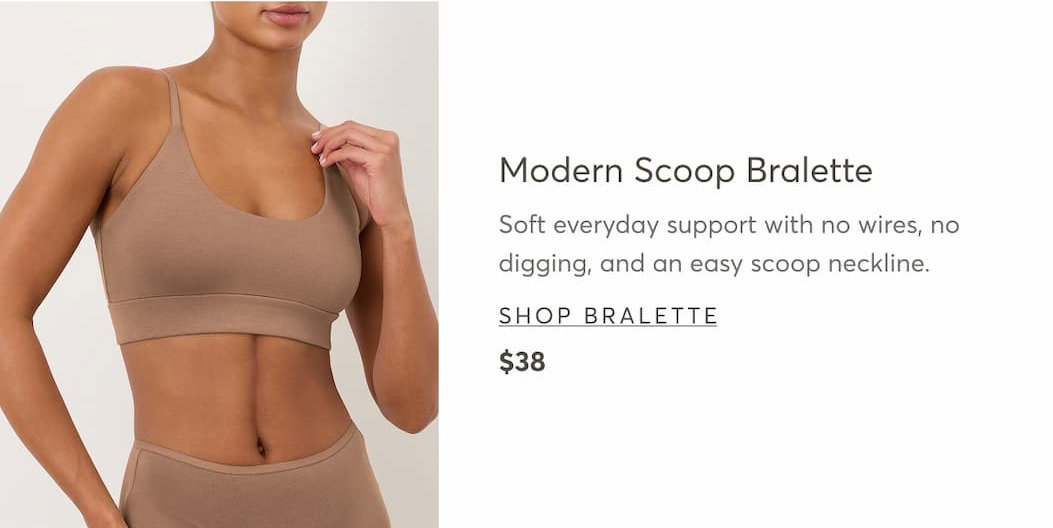 Modern Scoop Bralette | Shop Bralette