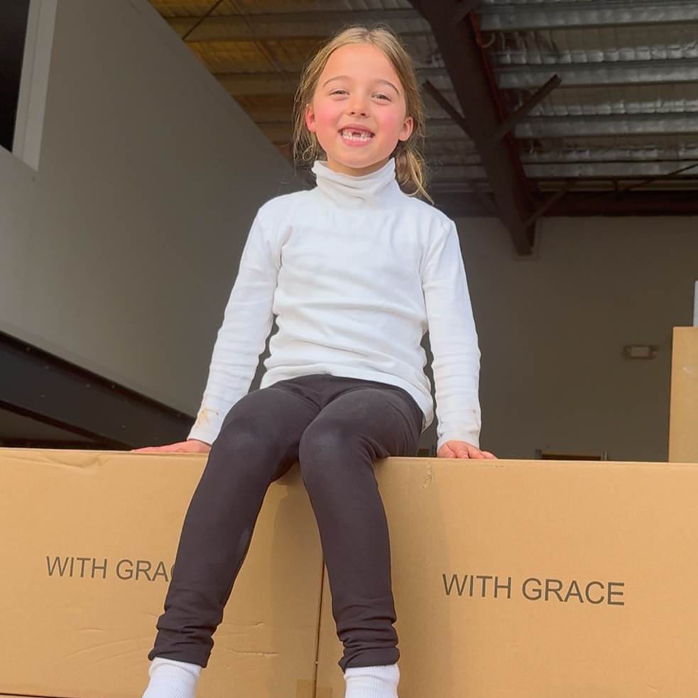 Boxes at our Warehouse with Grace