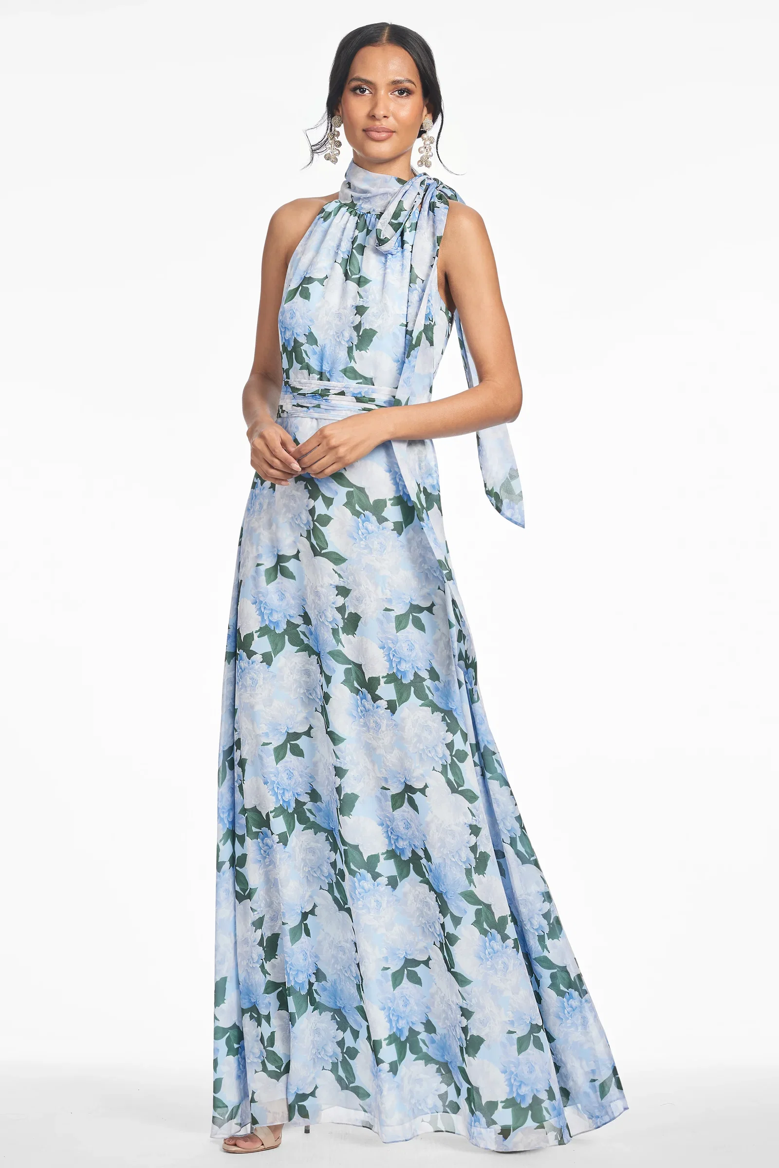 Image of DIANA GOWN - GLACIAL PEONIES