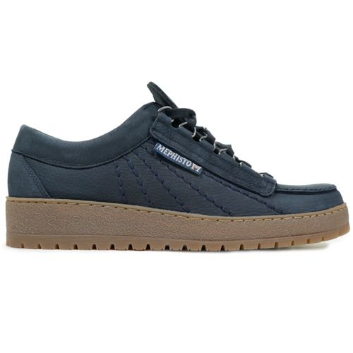 Mephisto Rainbow Sportbuck Shoes - Navy