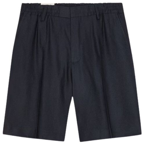 NN07 Billie Linen Blend Shorts - Navy