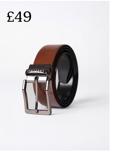 Calder Reversible Leather Belt Black and Tan
