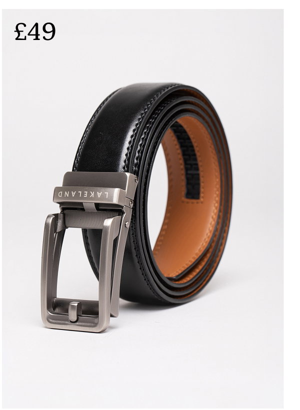 Rigg Leather Ratchet Belt Black