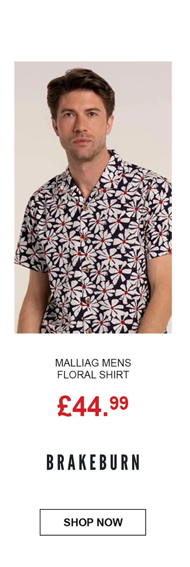 Malliag Mens Floral Shirt