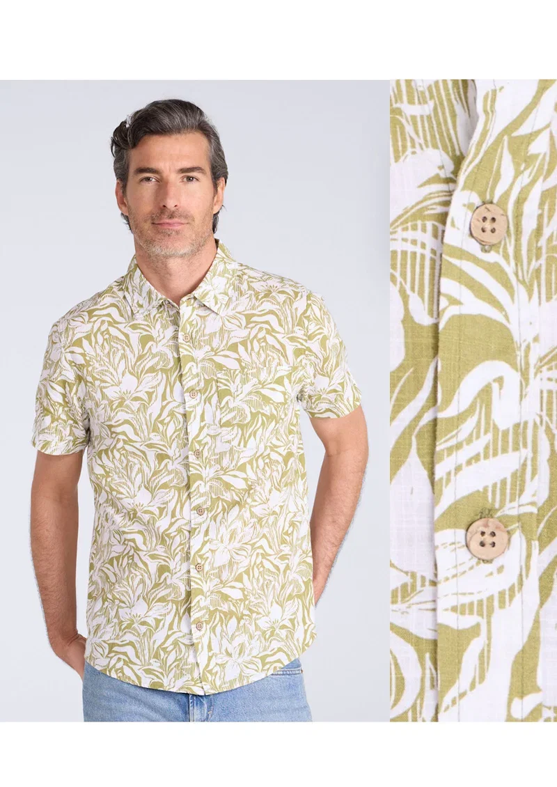Tropical Printed Mens Shirt
