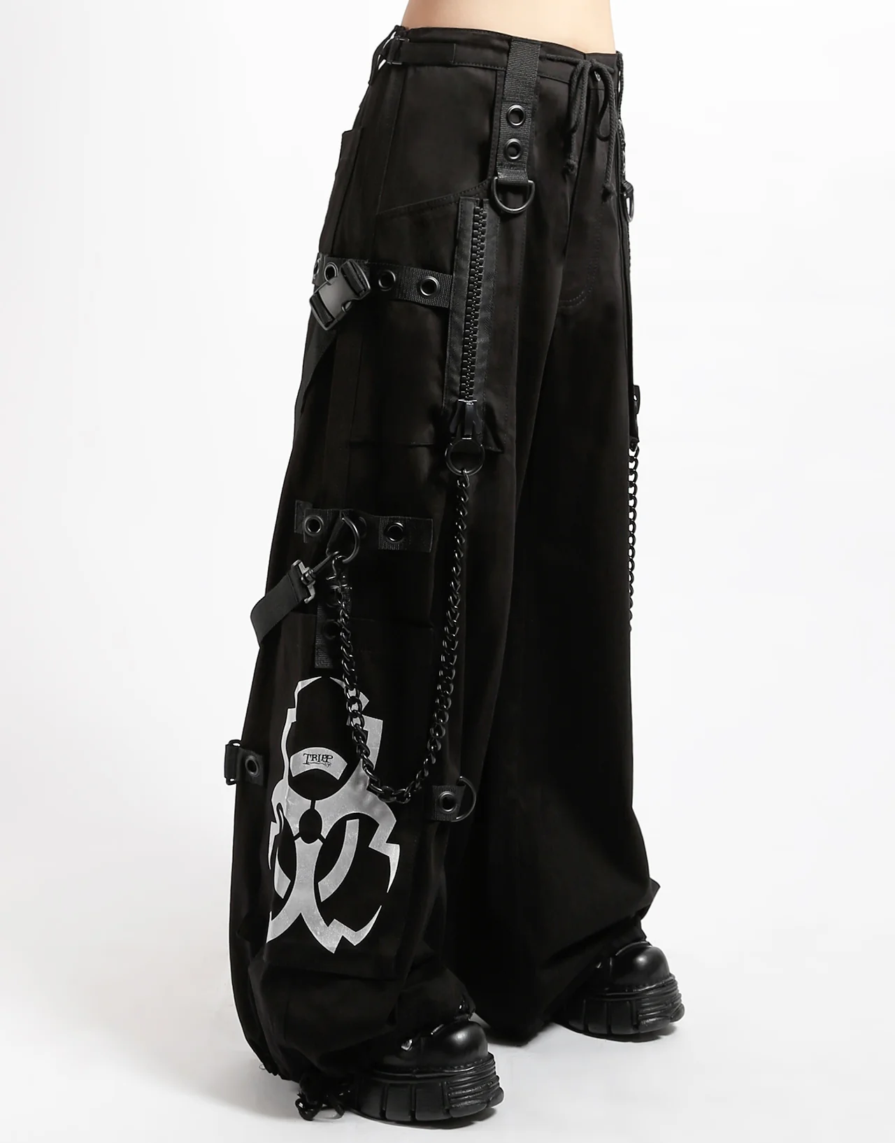 Image of METALLIC SILVER BIOTECH PANT