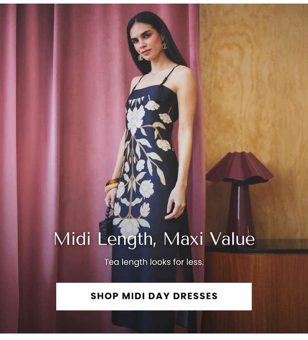SHOP MIDI DAY DRESSES