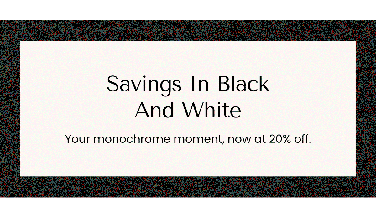 Savings In Black And White