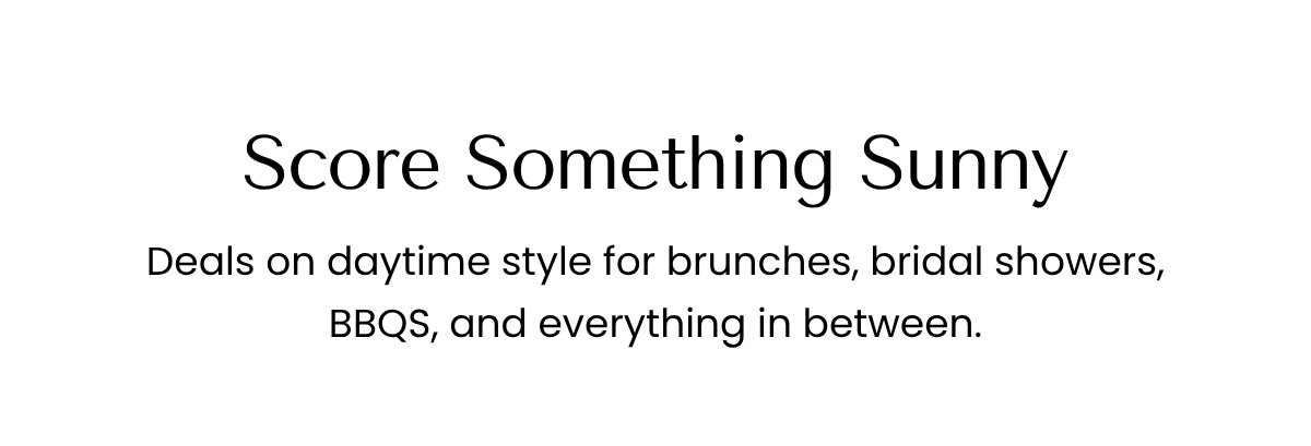 Score Something Sunny