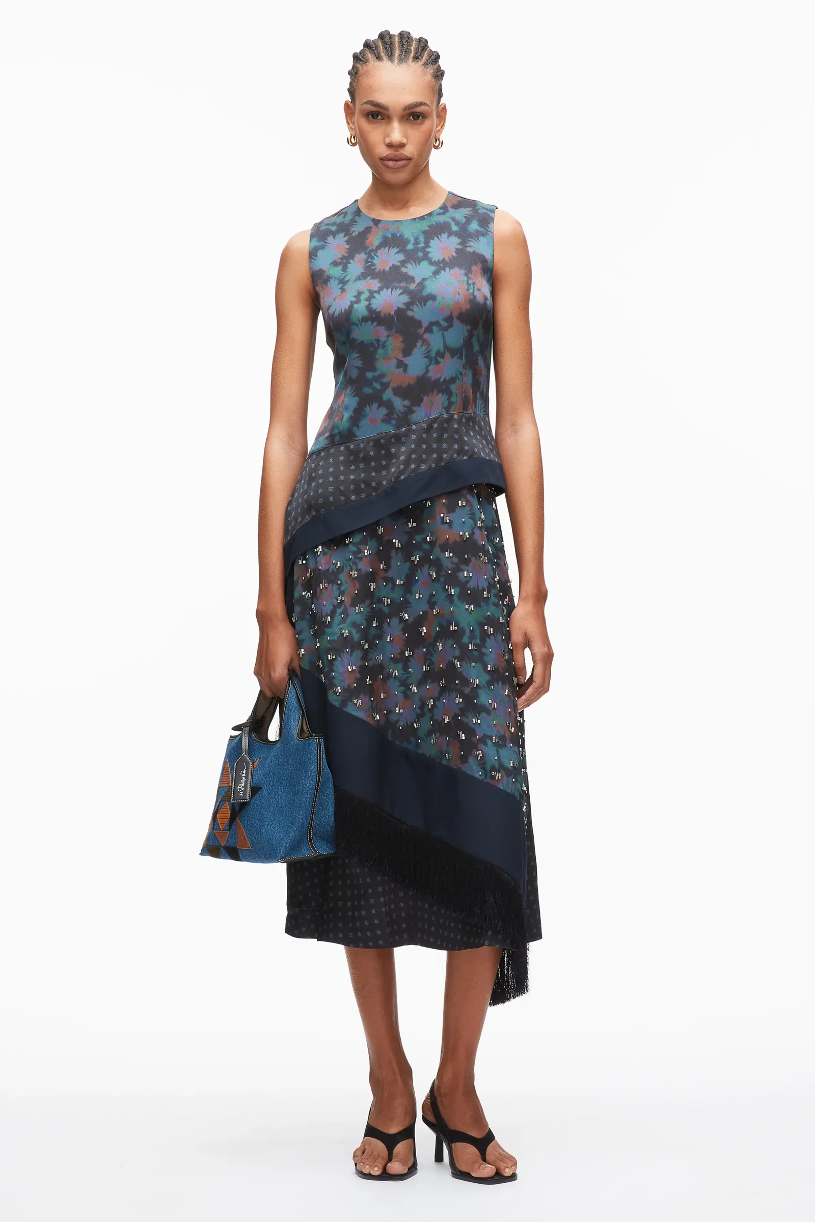 Image of Desert Flower Draped Jersey Dress