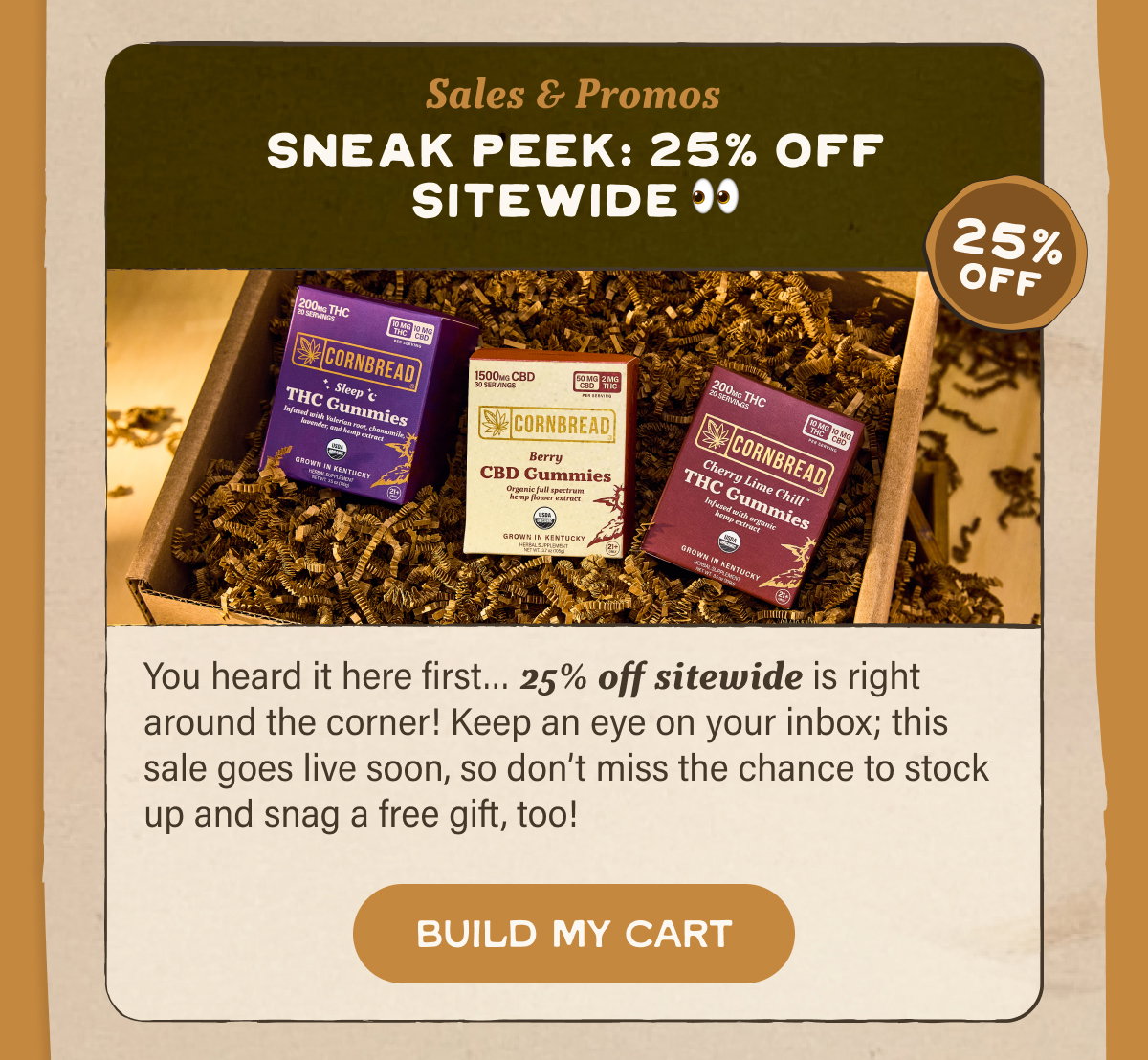 Sneak Peek: 25% off Sitewide is Coming!