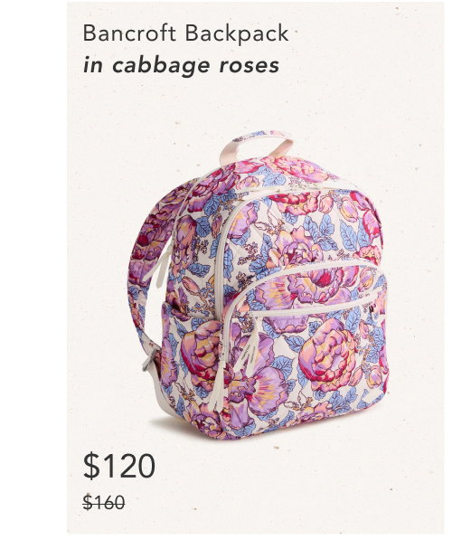 Bancroft Backpack Cabbage Roses