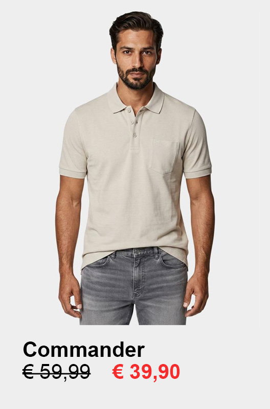 Commander-polo-beige