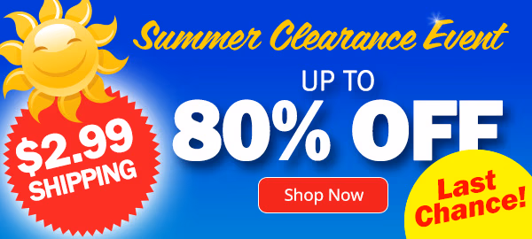 Summer Clearance Event up to 80% off