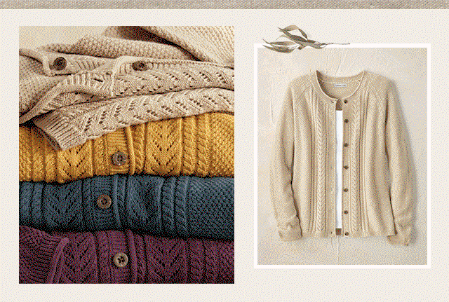 Lightweight Peaks Cardigan GIF
