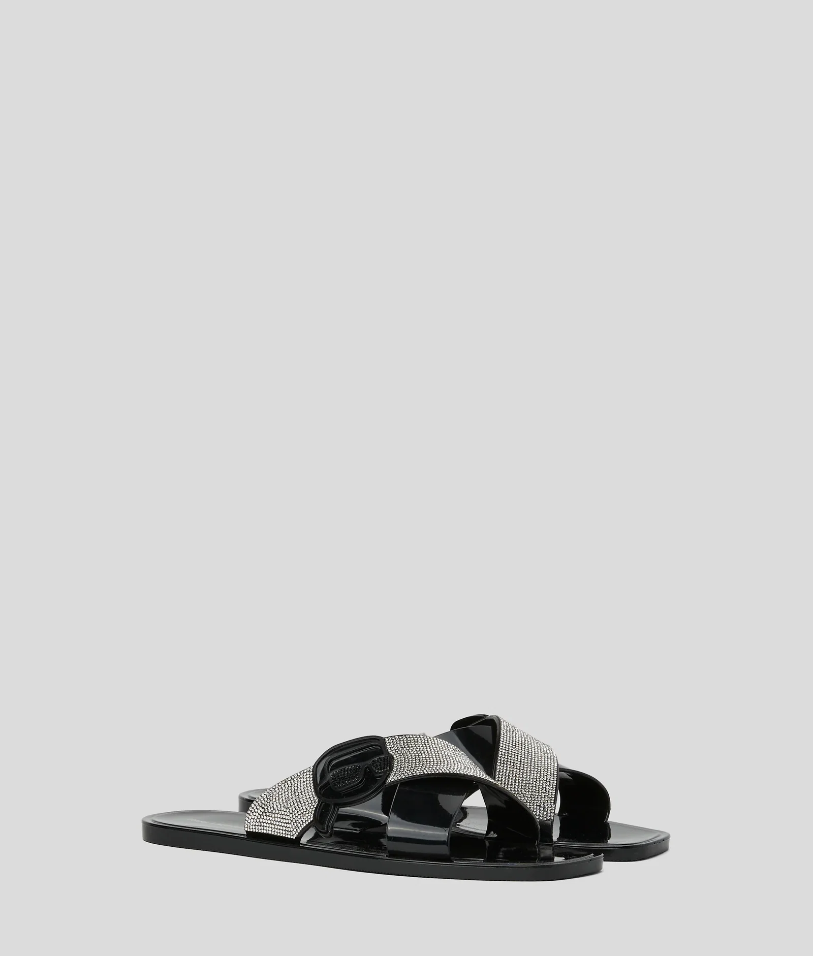 Image of Ikon NFT Jelly rhinestone sandals